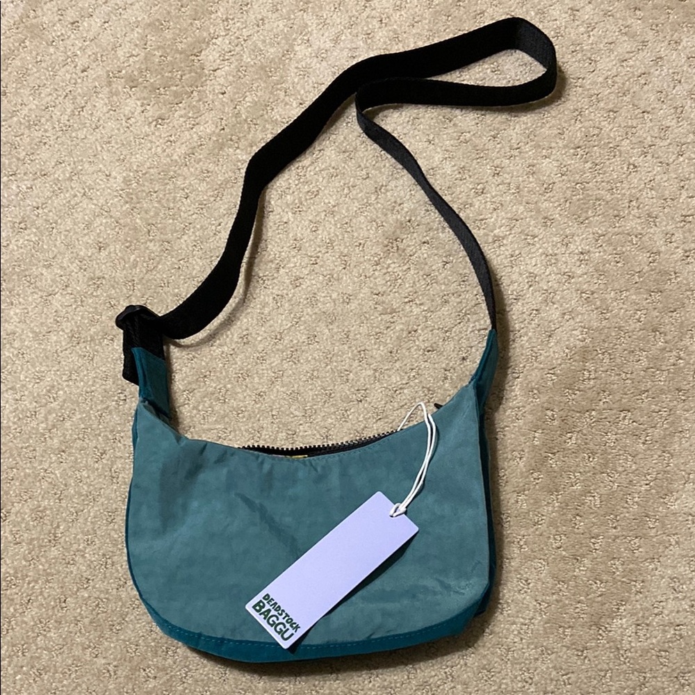 Baggu Deadstock small crescent Bag - Teal Mix